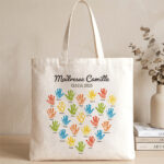 Vignette de Tote Bag pour Enseignants avec Mains et Prénoms personnalisés