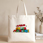 Tote Bag Super Profe avec Prénoms personnalisés Vignette de Tote Bag Super Profe avec Prénoms personnalisés