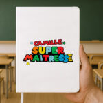 Carnet Super Maîtresse avec Prénoms personnalisés Vignette de Carnet Super Maîtresse avec Prénoms personnalisés