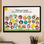 Vignette de Affiche pour Enseignants en Fleurs avec Photos personnalisées