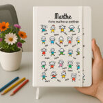 Vignette de Carnet avec Petits Personnages et Prénoms personnalisés