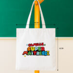 Vignette de Tote Bag Super Profe avec Prénoms personnalisés