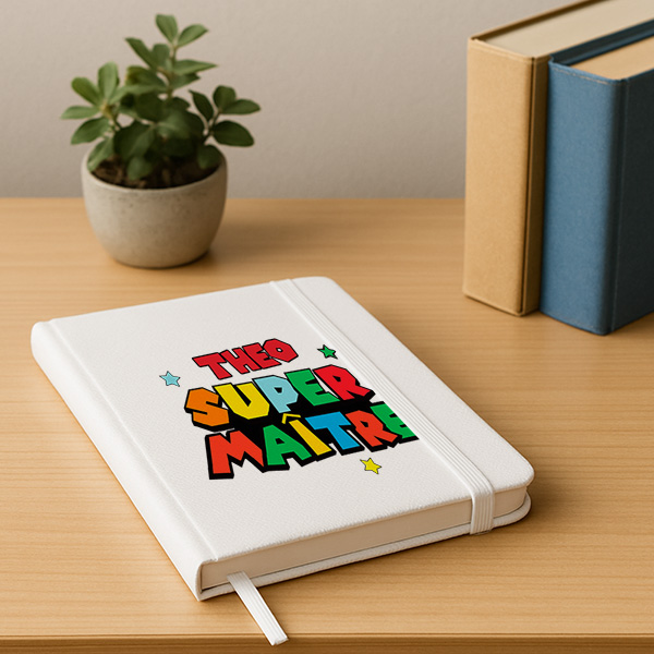 Carnet Super Maîtresse avec Prénoms personnalisés