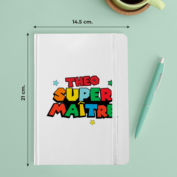 Carnet Super Maîtresse avec Prénoms personnalisés