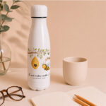 Vignette de Bouteille pour Enseignants avec Petites Abeilles et Prénoms personnalisés