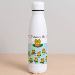 Bouteille avec Petites Grenouilles et Prénoms personnalisés Vignette de Bouteille avec Petites Grenouilles et Prénoms personnalisés