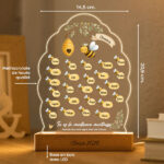 Vignette de Lampe pour Maîtresse avec Petites Abeilles et Prénoms personnalisés