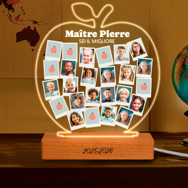 Lampe Pommes avec Photos Polaroid personnalisées