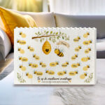 Vignette de Puzzle de Blocs avec Petites Abeilles et Prénoms personnalisés