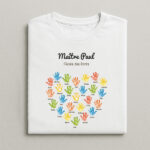 Vignette de T-shirt Mains pour Enseignants avec Prénoms personnalisés