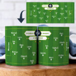 Vignette de Tasse Terrain de Football avec Prénoms personnalisée