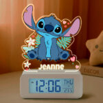 Réveil Stitch avec Lumière et Prénom Personnalisé Vignette de Réveil Stitch avec Lumière et Prénom Personnalisé