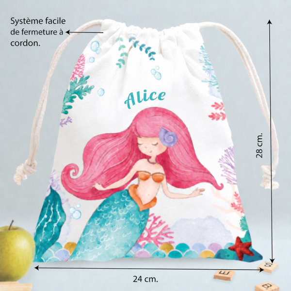 Bouteille Enfant Petite Sirène personnalisée