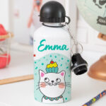 Bouteille Enfant Petits Chats personnalisée Vignette de Bouteille Enfant Petits Chats personnalisée