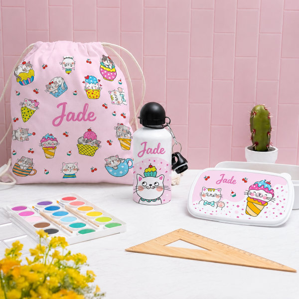 Bouteille Enfant Petits Chats personnalisée