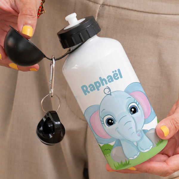 Bouteille Enfant Animaux de la Jungle personnalisée