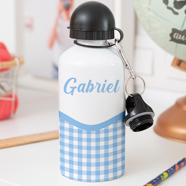 Bouteille Enfant Carreaux personnalisée