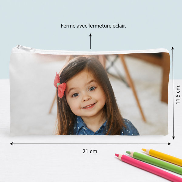 Boîte à Repas Enfant personnalisée avec Couvercle en Bambou avec Photo
