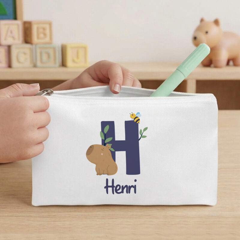 Trousse Enfant avec Initiale Personnalisée