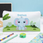 Vignette de Trousse Scolaire Enfant Animaux de la Jungle personnalisée
