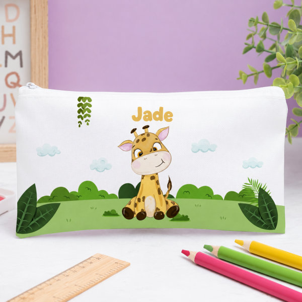 Trousse Scolaire Enfant Animaux de la Jungle personnalisée