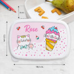 Vignette de Boîte à Repas Enfant Petits Chats personnalisée
