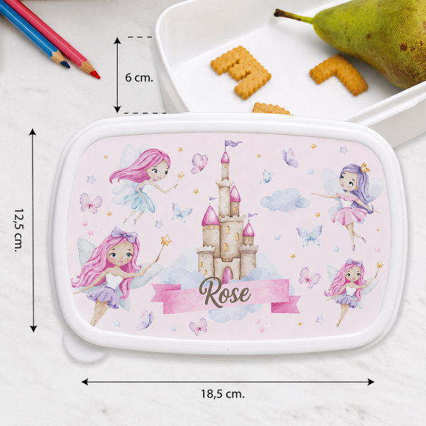 Boîte à Repas Enfant Fées personnalisée