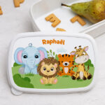 Vignette de Boîte à Repas Enfant Animaux personnalisée