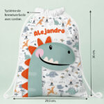 Vignette de Sac à dos à Cordons Enfant Animaux personnalisé