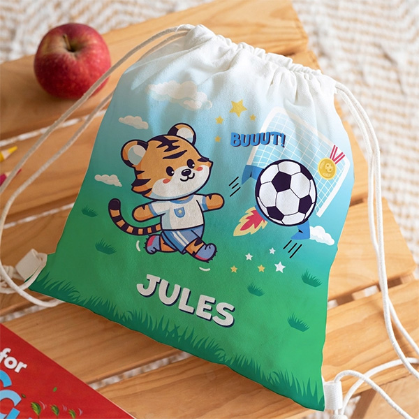 Sac à dos à cordons Enfant Football personnalisé