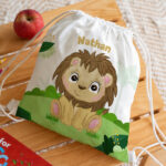 Vignette de Sac à dos à Cordons Enfant Animaux de la Jungle personnalisé