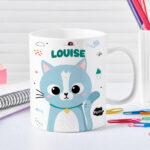 Vignette de Tasse Enfant Animaux Incassable personnalisée avec Prénom