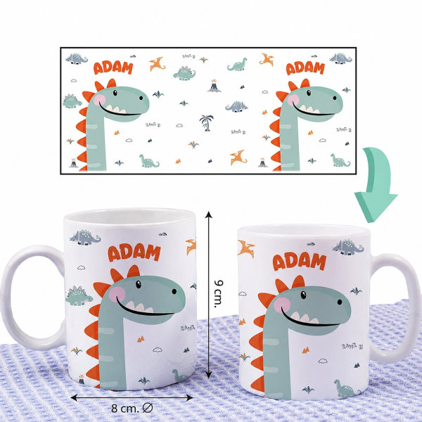 Tasse Enfant Animaux Incassable personnalisée avec Prénom