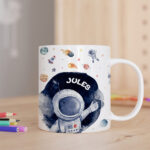 Vignette de Tasse Enfant Astronaute Incassable personnalisée avec Prénom