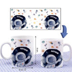 Vignette de Tasse Enfant Astronaute Incassable personnalisée avec Prénom