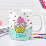 Vignette de Tasse Enfant Petits Chats Incassable personnalisée avec Prénom