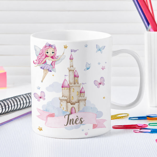 Tasse Enfant Fées Incassable personnalisée avec Prénom