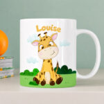 Vignette de Tasse Enfant Animaux de la Jungle Incassable personnalisée avec Prénom