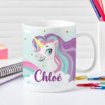 Vignette de Tasse Enfant Licorne Incassable personnalisée avec Prénom