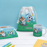 Vignette de Tasse Enfant Football Incassable personnalisée avec Prénom
