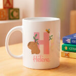 Vignette de Tasse Enfant Incassable avec Initiale Personnalisée