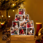Vignette de Lampe Sapin de Noël avec photos personnalisée