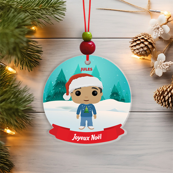 Pack de décorations pour sapin de Noël Funkos avec prénoms personnalisés