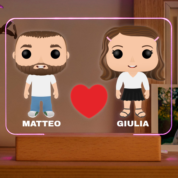 Lampada Funko con Nomi personalizzata
