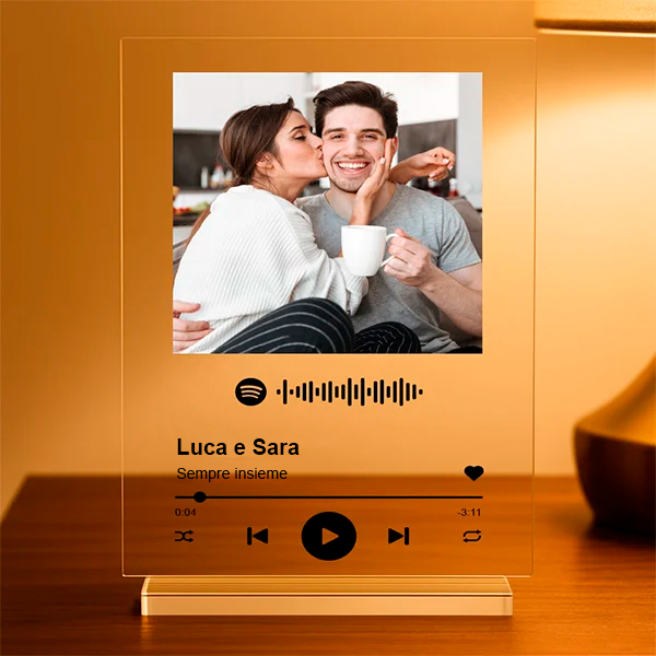 Targa Spotify personalizzata