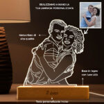 Miniatura di Lampada illustrata 3D personalizzata