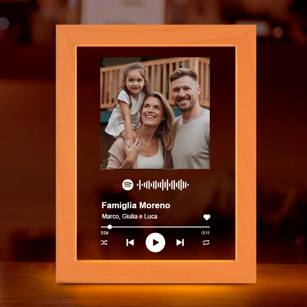 Targa Spotify personalizzata