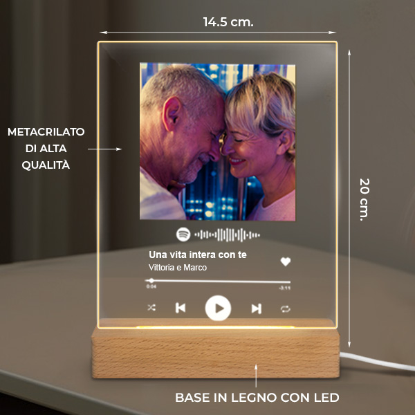 Lampada Spotify personalizzata