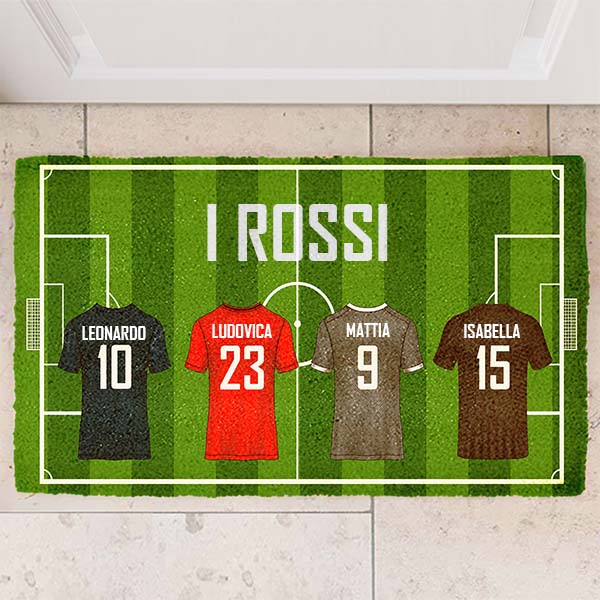 Zerbino Squadra di Calcio Famiglia personalizzato