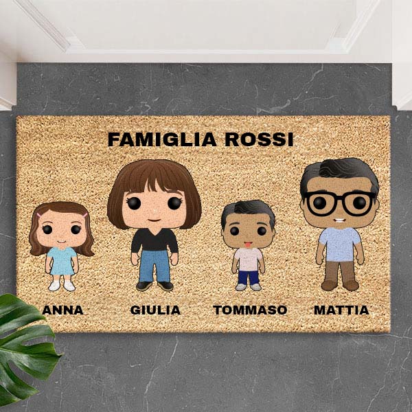 Zerbino Funko con Nomi e Testo Personalizzato